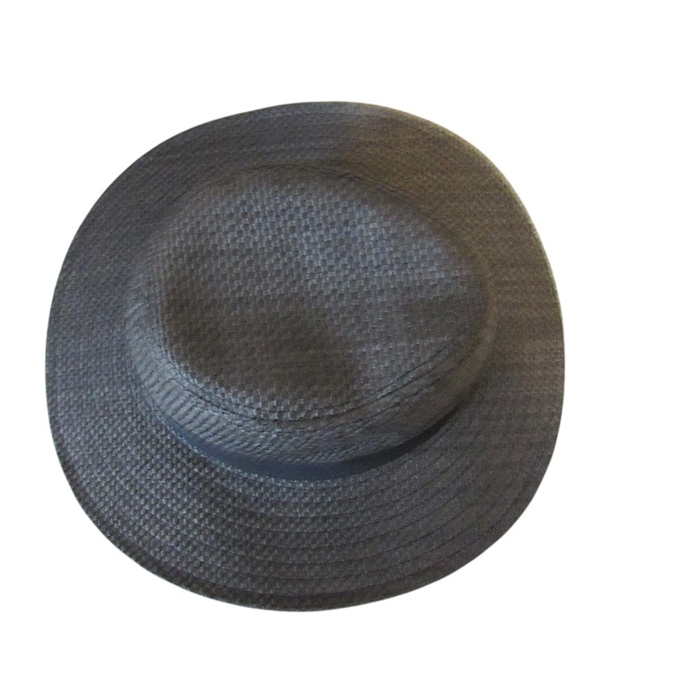 August Hat Company Brown Fedora Straw Hat Black Band Retro One Size Classic - Picture 5 of 8